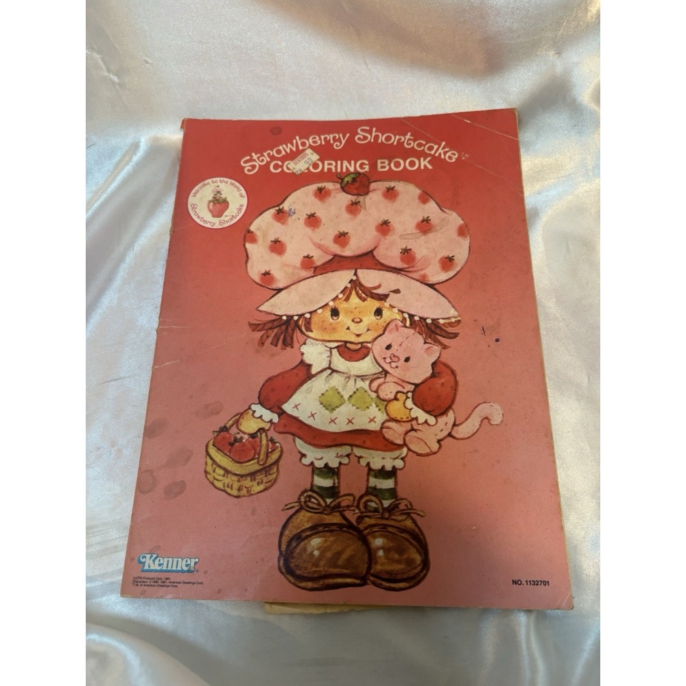 Vintage 1981 Strawberry Shortcake Coloring Book (Kenner) Some Marks